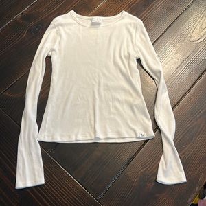 Abercrombie kids white long sleeve shirt, EUC, 9/10